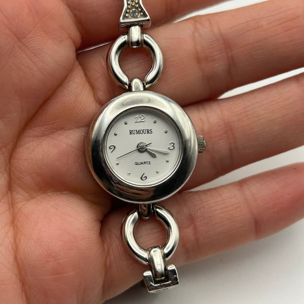 Rumours Silver Tone Stainless Steel Fashion Quartz Watch Working New Battery - Picture 7 of 8